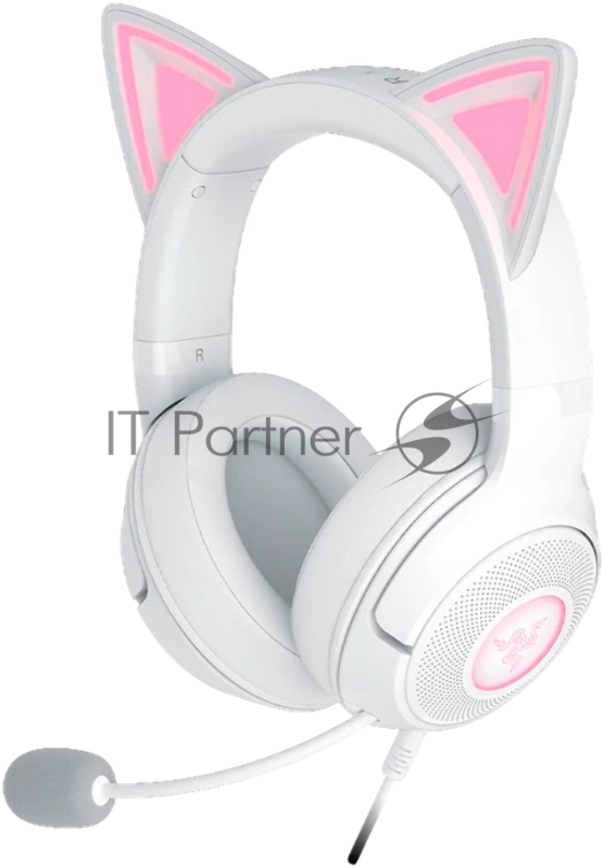 Гарнитура Razer Kraken Kitty V2 Белый, проводная, USB, подсветка