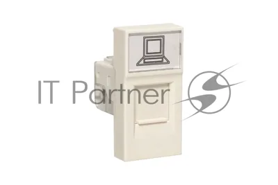 Розетка компьютерная RJ45 EKF PROxima, категории 5e (ширина 1 модуль) E1MK015E-135-10