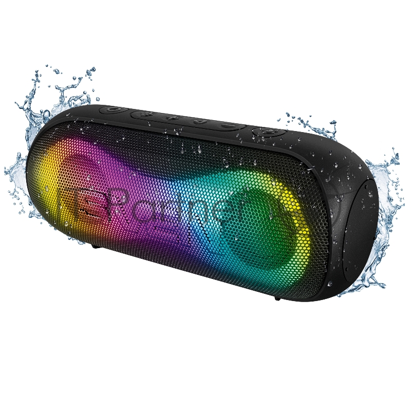 Портативная акустика SVEN PS-165, черный (16 Вт, Waterproof (IPx6), TWS, Bluetooth, microSD, 3000мА*ч)