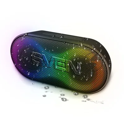 Портативная акустика SVEN PS-99, черный (10 Вт, Waterproof (IPx5), TWS, Bluetooth, 1800мА*ч)