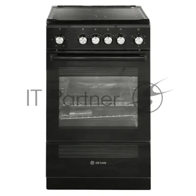 Плита электрическая De Luxe 506004.13ЭС-001 черный, конфорок 4 шт, духовка 60 л, 50 см x 87 см x 60 см