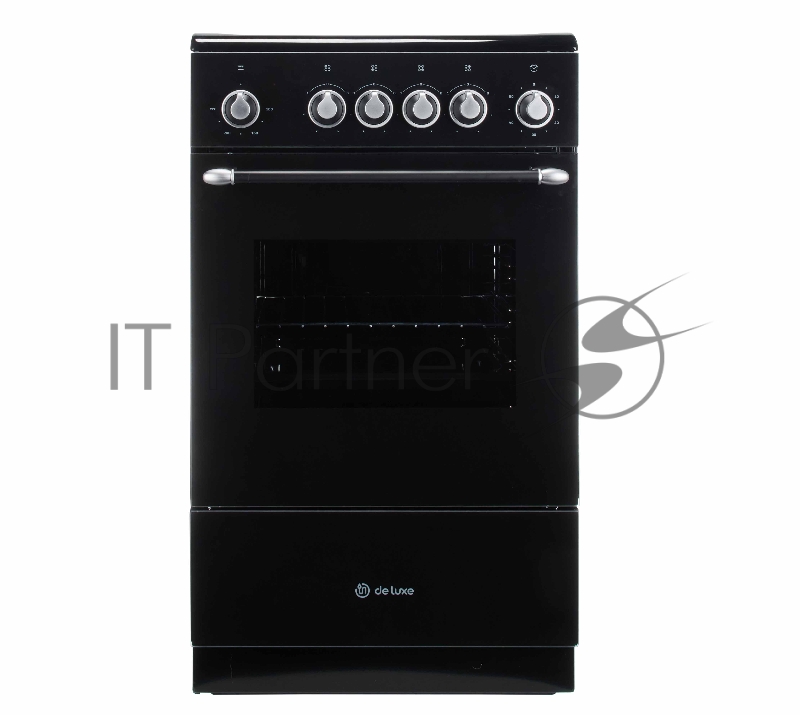 Плита электрическая De Luxe 506004.23ЭС-151 черный, конфорок 4 шт, духовка 60 л, 60 см x 87 см x 60 см