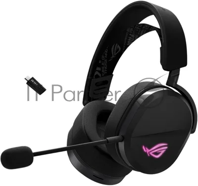 Гарнитура ASUS A501 ROG чёрный, беспроводная, Bluetooth, подсветка