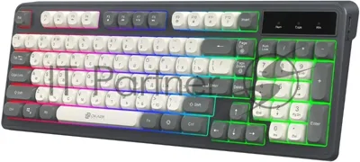 Клавиатура Oklick 731G проводная, USB Type-A, серый/белый