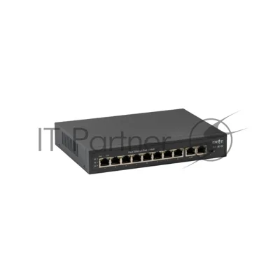 Коммутатор Бастион SKAT PoE-8E-2E, 8×100 Мбит/с PoE++ + 2×100 Мбит/с Uplink, неуправляемый