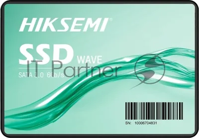 Накопитель SSD HIKSEMI HS-SSD-WAVE(S) 1024G 2.5" 1.0Tb (SATA3, up to 550/470MBs, 3D NAND, 340TbW)