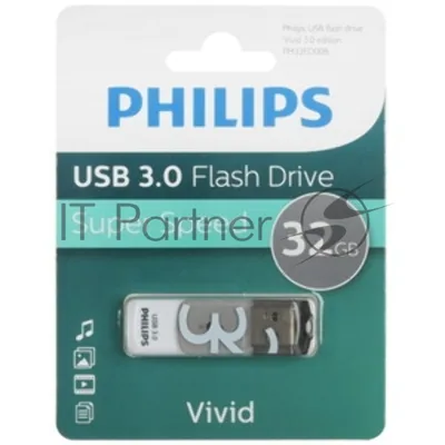 Флешка USB 256Gb PHILIPS VIVID3.0 256Gb, USB 3.0