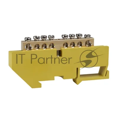 Шина нулевая с изолятором OptiKit BB-D-PE-DIN-8-6х9-желтый