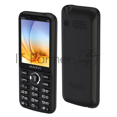 Мобильный телефон Maxvi K15n 4G черный