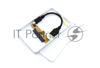 Корпус для жесткого диска Amperin AM25U2PW 2,5", USB 2.0, пластиковый, белый 2 шт