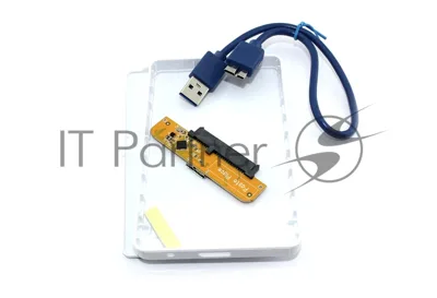 Корпус для жесткого диска Amperin AM25U3PW 2,5", USB 3.0, пластиковый, белый 5 шт