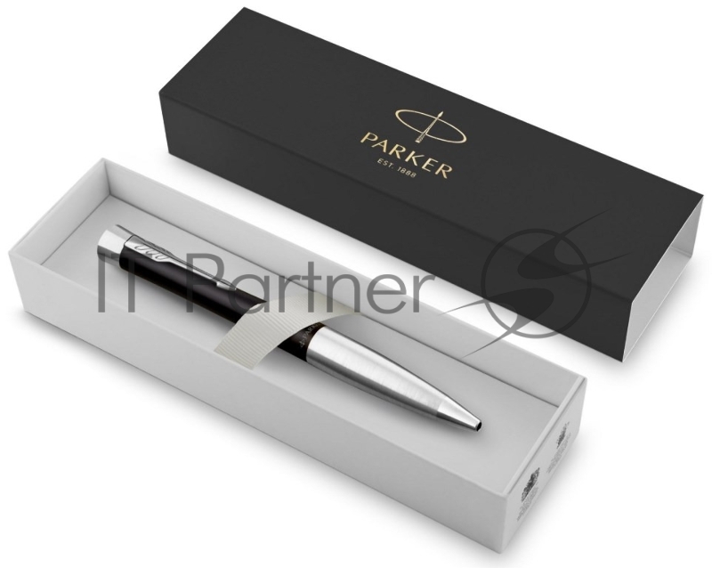 Ручка шариковая Parker Urban Core (CW2150858) Muted Black CT, M, черные чернила, подарочная коробка с европодвесом