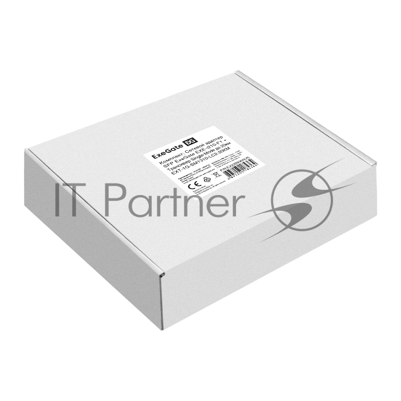 Комплект: Сетевой адаптер SFP ExeGate EXE-i210-F1 + Трансивер Single-Mode до 20км EXT-1G-SM1310-LC2-20KM (EX296228RUS: PCI-E x1 v2.0, порты 1x SFP (10/100/1000Mb/s), Gigabit Server NIC Intel Chipset I210-F1 + EX298328RUS: Tx:1310/Rx:1310 нм, до 20 км, разъем Duplex LC)