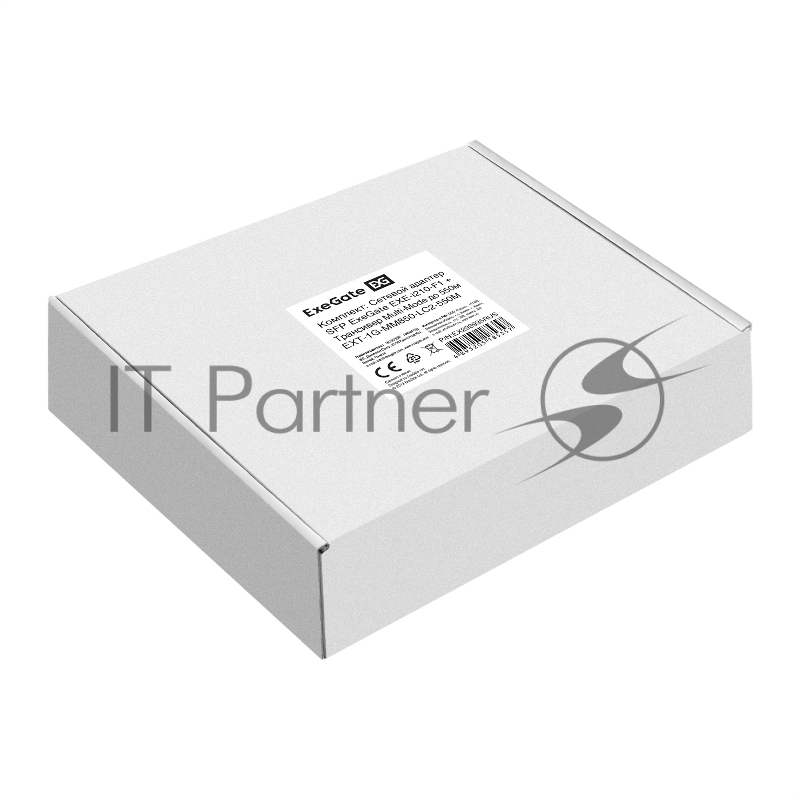 Комплект: Сетевой адаптер SFP ExeGate EXE-i210-F1 + Трансивер Multi-Mode до 550м EXT-1G-MM850-LC2-550M (EX296228RUS: PCI-E x1 v2.0, порты 1x SFP (10/100/1000Mb/s), Gigabit Server NIC Intel Chipset I210-F1 + EX298329RUS: Tx:850/Rx:850 нм, до 500 м, разъем Duplex LC)