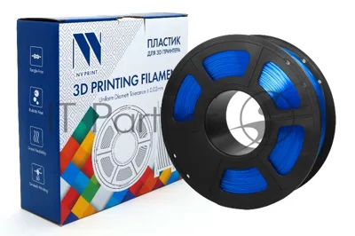 Филамент NVPrint PETG Clear Blue Прозрачно-синий для 3D печати диаметр 1.75мм масса 1 кг