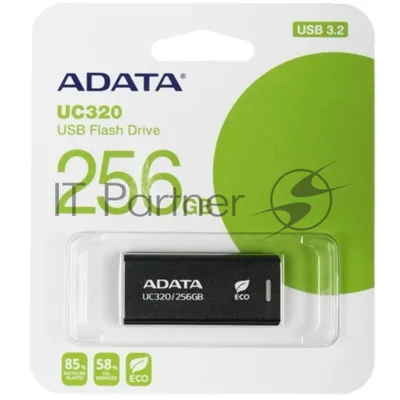 Флешка USB ADATA UC320 (UC320-256G-RBK/BK), 256Gb, USB 3.2, R/W 100/30, черный