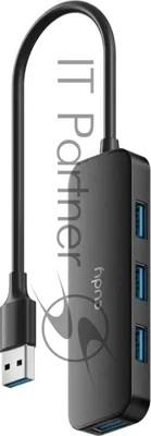 USB-концентратор CUDY UH40A, USB-A, USB 3.0, USB