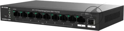Коммутатор IP-COM G2210P-8-120W, 8×1 Гбит/с PoE + 1×1 Гбит/с + 1×SFP, управляемый