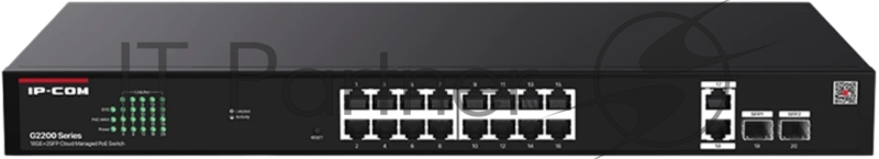 Коммутатор IP-COM G2220P-16-250W, 16×1 Гбит/с PoE + 2×1 Гбит/с + 2×1 Гбит/с SFP, управляемый