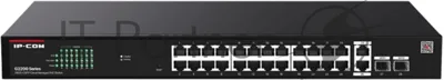 Коммутатор IP-COM G2228P-24-410W, 24×1 Гбит/с PoE + 2×1 Гбит/с + 2×1 Гбит/с SFP, управляемый