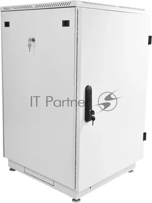 Шкаф коммутационный ЦМО (ШТК-М-24.6.6-3ААА) напольный 24U 600x600 мм пер. дв. металл 2 бок. пан. металл 700 кг серый 455 мм 55 кг 1245 мм