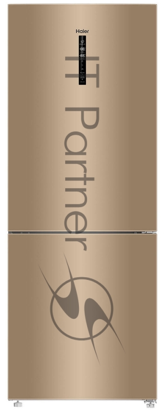 Холодильник Haier C4F744CGGU1 золотистый двухкамерный 303/136л морозилка снизу, No Frost
