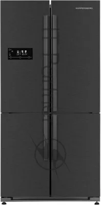 Холодильник Kuppersberg NMFV 18591 DX темный металл трехкамерный 390/170л морозилка снизу, No Frost, Side by Side