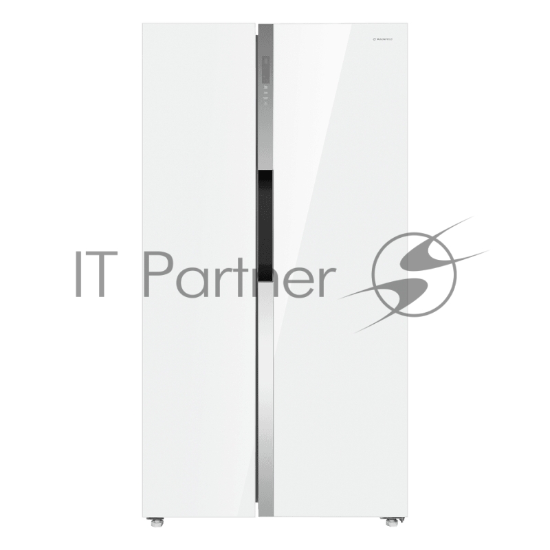 Холодильник Maunfeld MFF177NFW Slim Inverter белый двухкамерный 352/198л морозилка слева, No Frost, Side by Side