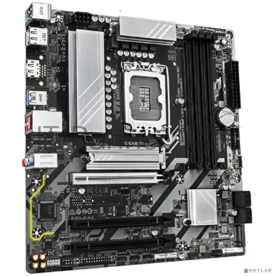 Материнская плата GIGABYTE B860M DS3H, LGA1851, Intel B860, 4xDDR5, 4xSATA, 2xM.2, 1xPCIe 5.0 x16, DisplayPort, HDMI, 1x2.5Gb LAN, 3x3.5 мм, 7.1, microATX