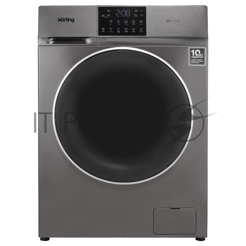 Стиральная машина Korting KWM 60DV1297 Gr серый, загрузка фронтальная 10 кг, 1200 об/мин, класс A+++