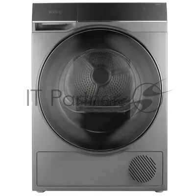 Сушильная машина Korting KD 69IHP10 An антрацит, 10 кг, сушка - конденсационная, программ - 12, 59.5 x 85 x 62.7 см