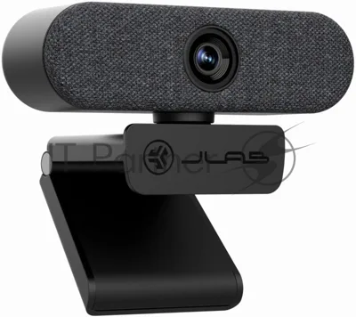 Веб-камера JLab Epic 2560x1440, 30 кадр/с, USB Type-A, микрофон (2 шт), автоматическая фокусировка, автоосвещение, универсальное крепление