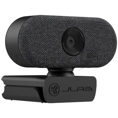 Веб-камера JLab GO 1920x1080, 30 кадр/с, USB Type-A, микрофон, автоосвещение, универсальное крепление