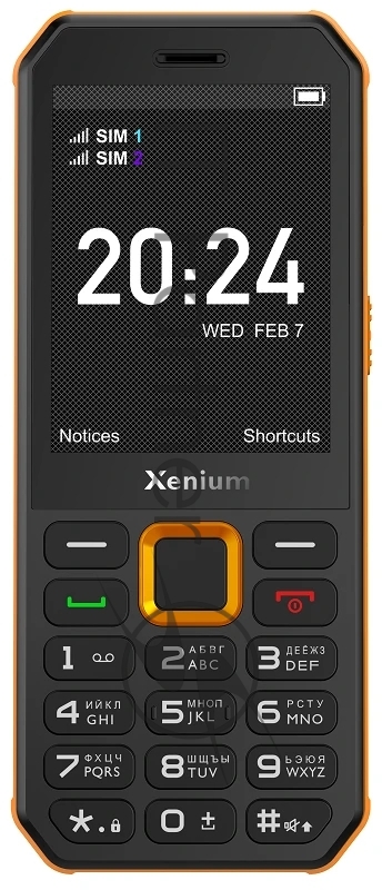 Мобильный телефон Xenium X300 черный/оранжевый