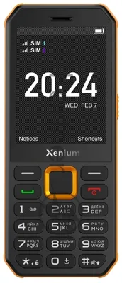 Мобильный телефон Xenium X300 черный/оранжевый