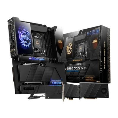 Материнская плата MSI MEG Z890 GODLIKE, LGA1851, Intel Z890, 4xDDR5, 4xSATA, 6xM.2, 1xPCIe 5.0 x16, 1xPCIe 5.0 x8, USB Type-C, 2x10Gb LAN, Thunderbolt, 2x3.5 мм, 7.1, E-ATX