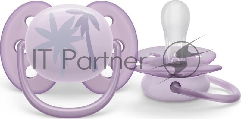 Пустышка Philips Avent ultra soft, пальмы, 0-6 мес., 1 шт.