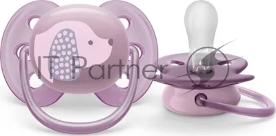 Пустышка Philips Avent ultra soft, собачка, 6-18 мес., 1 шт.