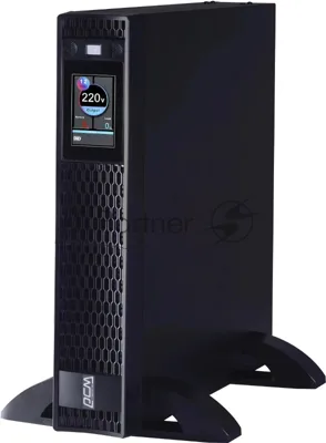Источник бесперебойного питания Powercom Next, On-Line, 1500VA/1500W, Rack/Tower, 8*IEC320-C13, LCD, Serial+USB, SmartSlot, подкл. доп. Бат.