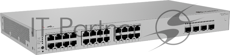 Коммутатор Huawei S310S-24P4JX, 24×1 Гбит/с PoE+ + 2×10 Гбит/с SFP+ + 2×2,5 Гбит/с SFP, управляемый