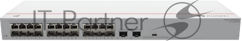 Коммутатор Huawei S110-24T2SR, 24×1 Гбит/с + 2×1 Гбит/с SFP, неуправляемый
