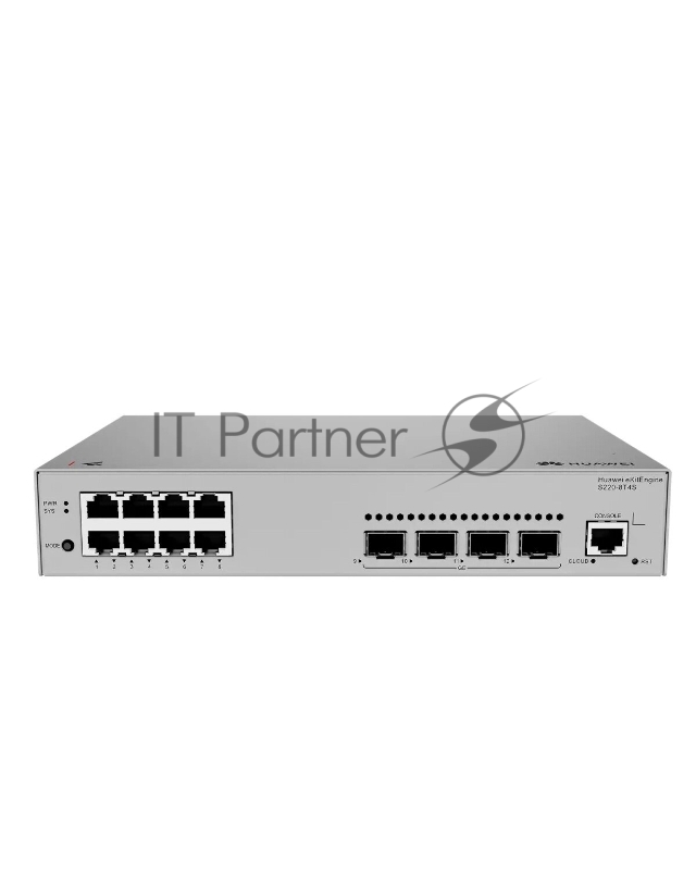 Коммутатор Huawei S220-8T4S, 8×1 Гбит/с + 4×1 Гбит/с SFP, управляемый