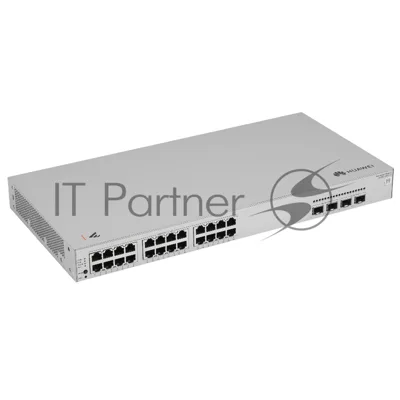Коммутатор Huawei S220S-24P4JX, 24×1 Гбит/с PoE+ + 2×10 Гбит/с SFP+ + 2×2.5 Гбит/с SFP Uplink, управляемый