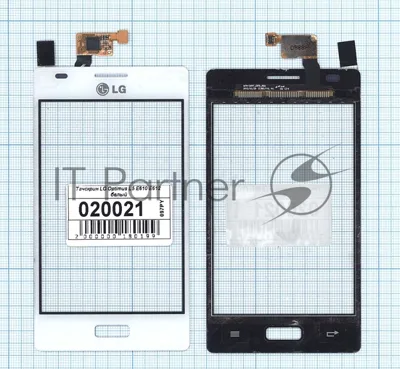 Сенсорное стекло (тачскрин) для LG Optimus L5 E610 E612 белое