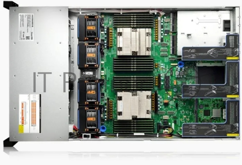Серверная платформа Gooxi SR201-D12R-NV-G2 2U 12 bay server with NVME bp,based on AMD 9004 2 riser cards of PCIe5.0(X32 to x16x16) 2x rear SAS/SATA 2x rear NVME 1300W 1+1 PSU EU power cables rail kit
