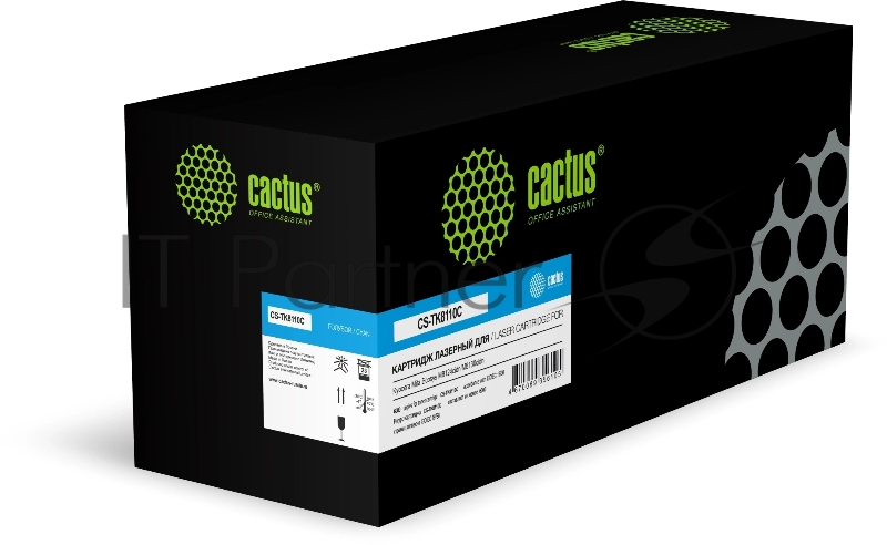 Картридж лазерный Cactus CS-TK8110C TK-8110C Asia-Pacific голубой (6000стр.) для Kyocera Mita Ecosys M8124cidn/M8130cidn