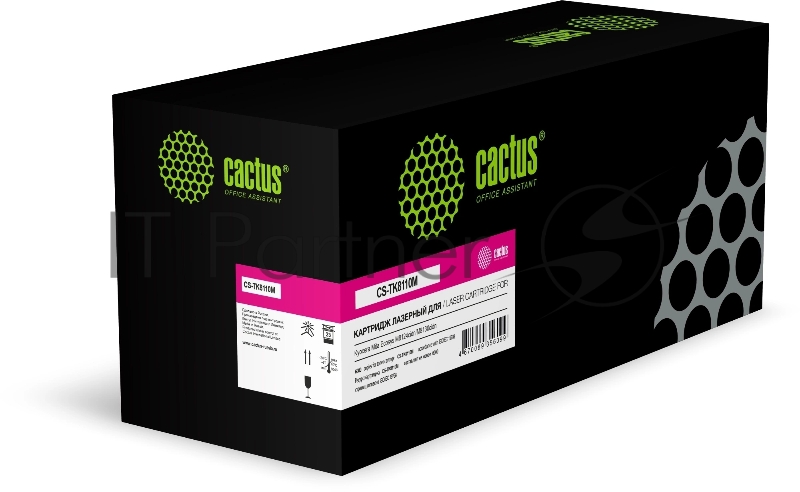 Картридж лазерный Cactus CS-TK8110M TK-8110M Asia-Pacific пурпурный (6000стр.) для Kyocera Mita Ecosys M8124cidn/M8130cidn