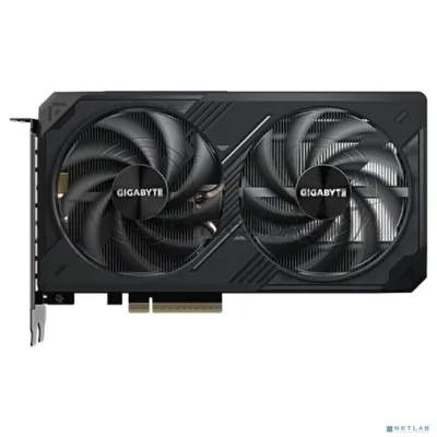 Видеокарта Gigabyte GeForce RTX 5060 Ti Windforce, NVIDIA RTX 5060 Ti, 16G GDDR7, 128 бит, PCI-e 5.0, 1xHDMI, 3xDP, 2572 МГц