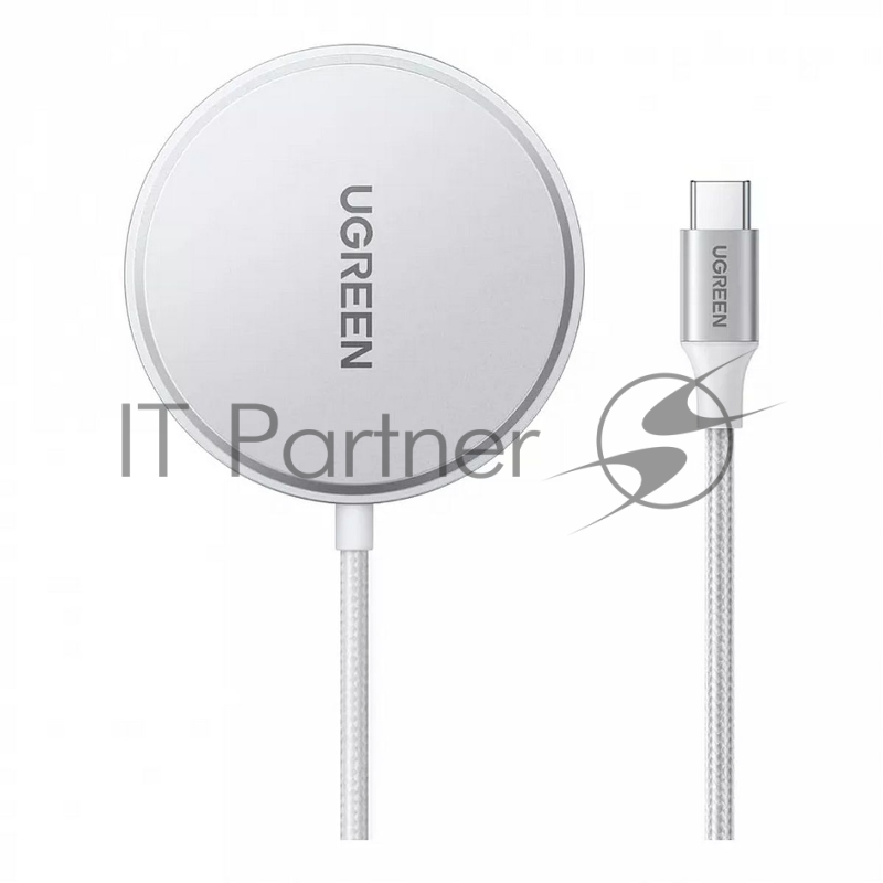 Беспроводное зарядное устройство UGREEN W703 (35565) Wireless Charger Qi2 with MagSafe 15W (For iOS Device). Цвет: белый