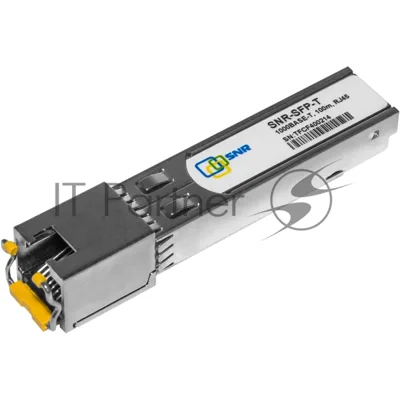 Модуль SNR Оптический модуль SFP-T, 10/100/1000Base-T (1 GbE), UTP, RJ45, up to 100m